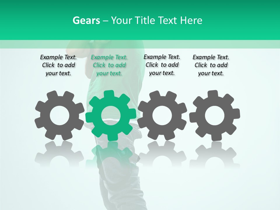 Fashion Posing Young PowerPoint Template