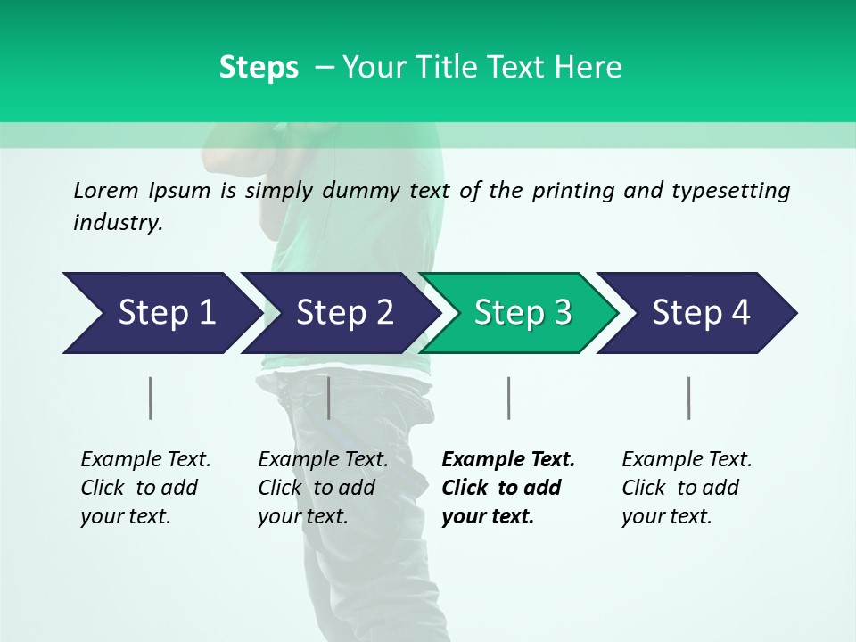 Fashion Posing Young PowerPoint Template