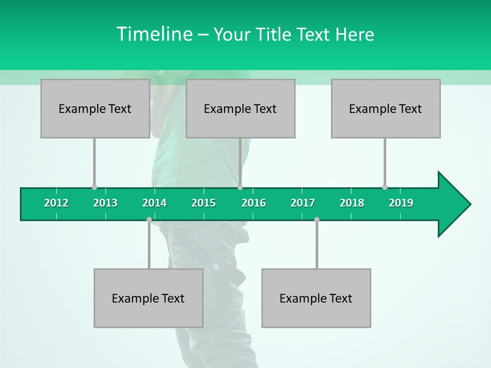 Fashion Posing Young PowerPoint Template
