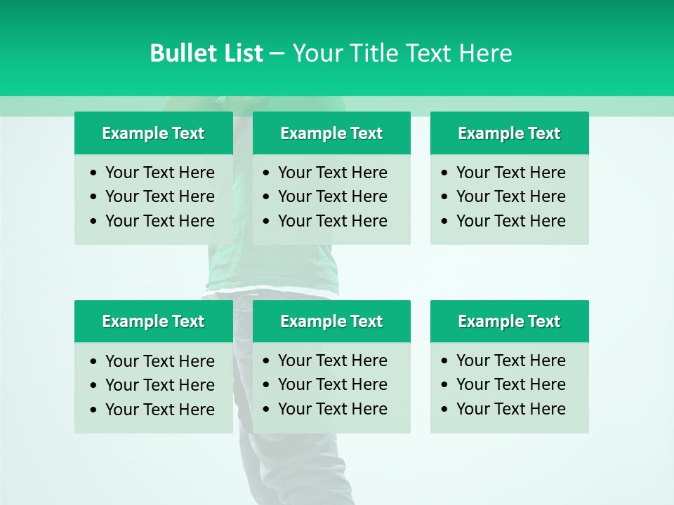 Fashion Posing Young PowerPoint Template