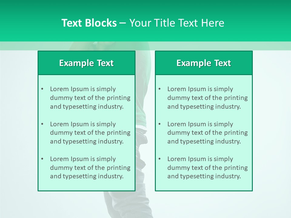 Fashion Posing Young PowerPoint Template