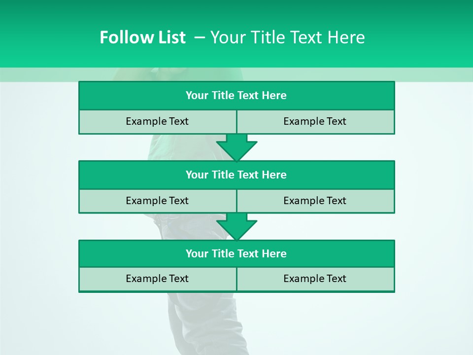 Fashion Posing Young PowerPoint Template