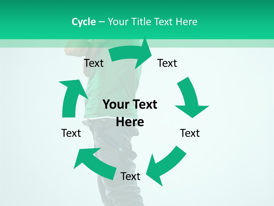 Fashion Posing Young PowerPoint Template