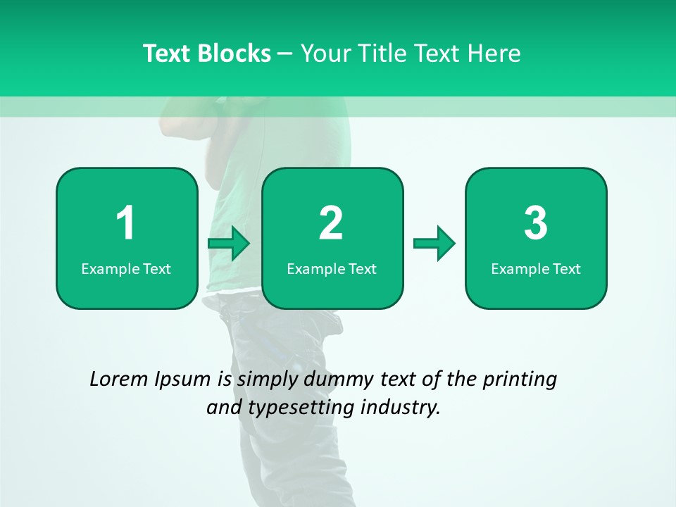 Fashion Posing Young PowerPoint Template