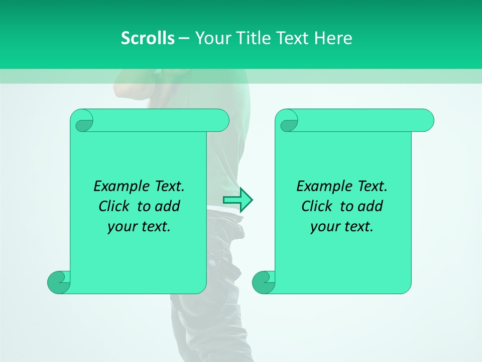 Fashion Posing Young PowerPoint Template