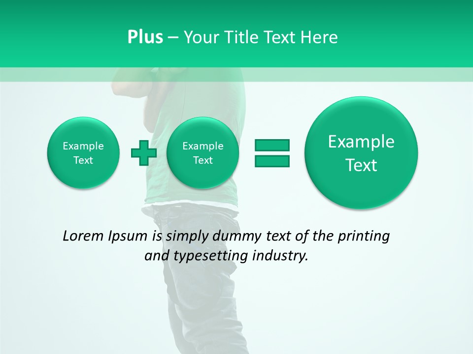 Fashion Posing Young PowerPoint Template