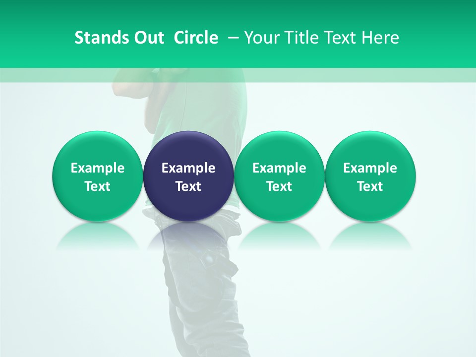 Fashion Posing Young PowerPoint Template