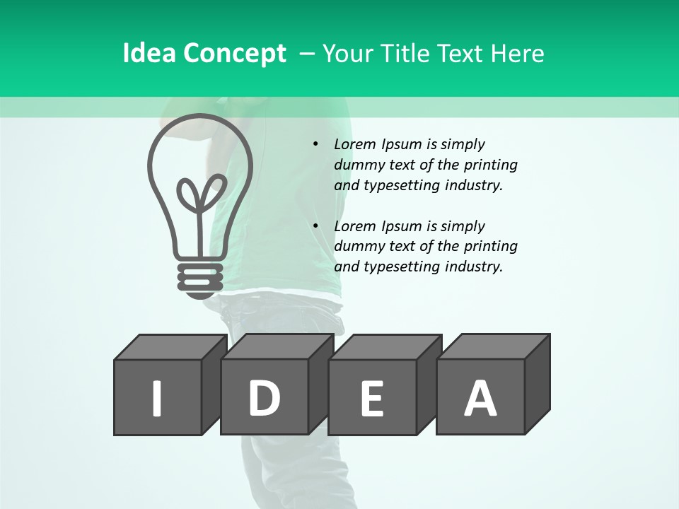 Fashion Posing Young PowerPoint Template