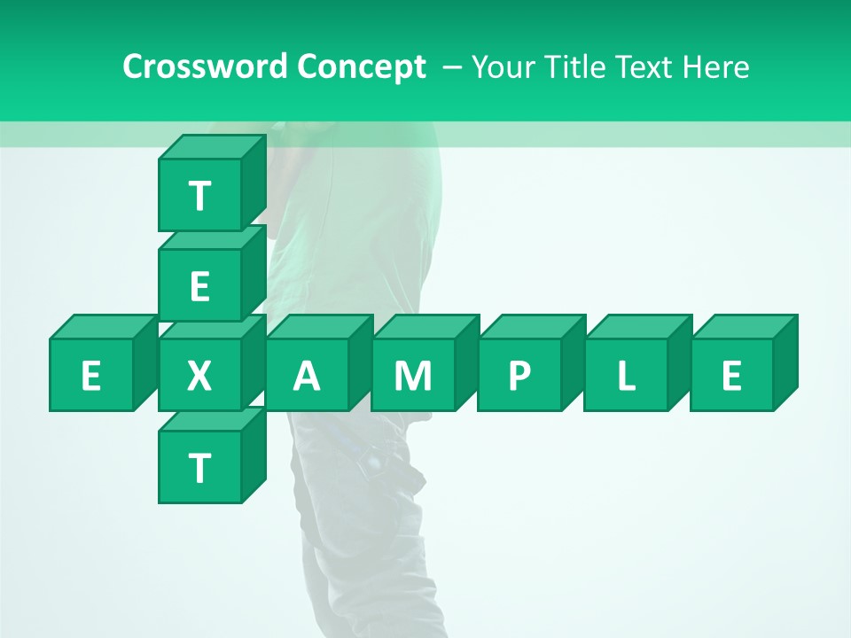 Fashion Posing Young PowerPoint Template