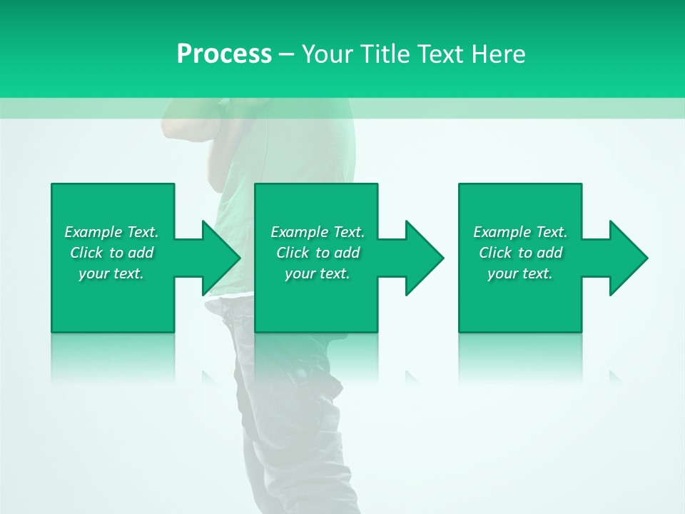 Fashion Posing Young PowerPoint Template