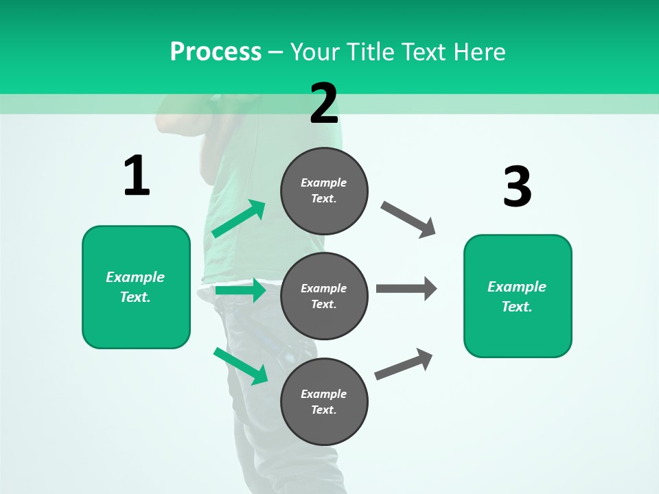 Fashion Posing Young PowerPoint Template