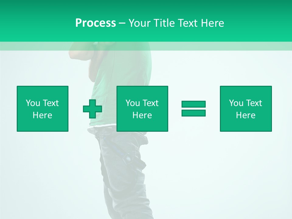 Fashion Posing Young PowerPoint Template