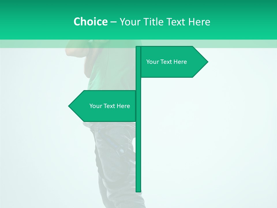 Fashion Posing Young PowerPoint Template