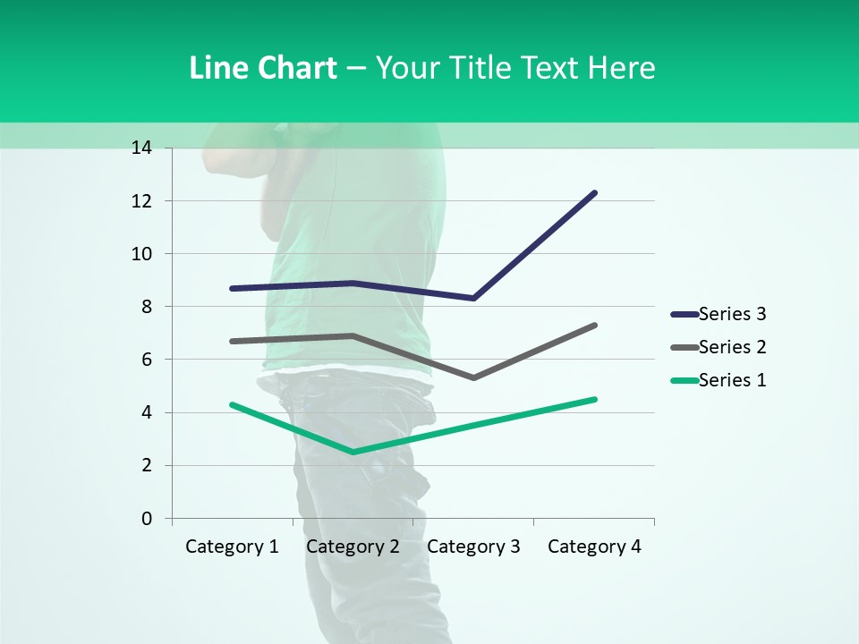 Fashion Posing Young PowerPoint Template