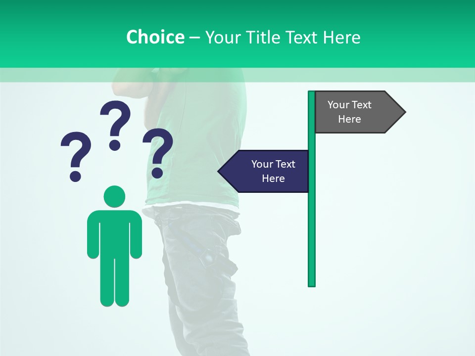 Fashion Posing Young PowerPoint Template