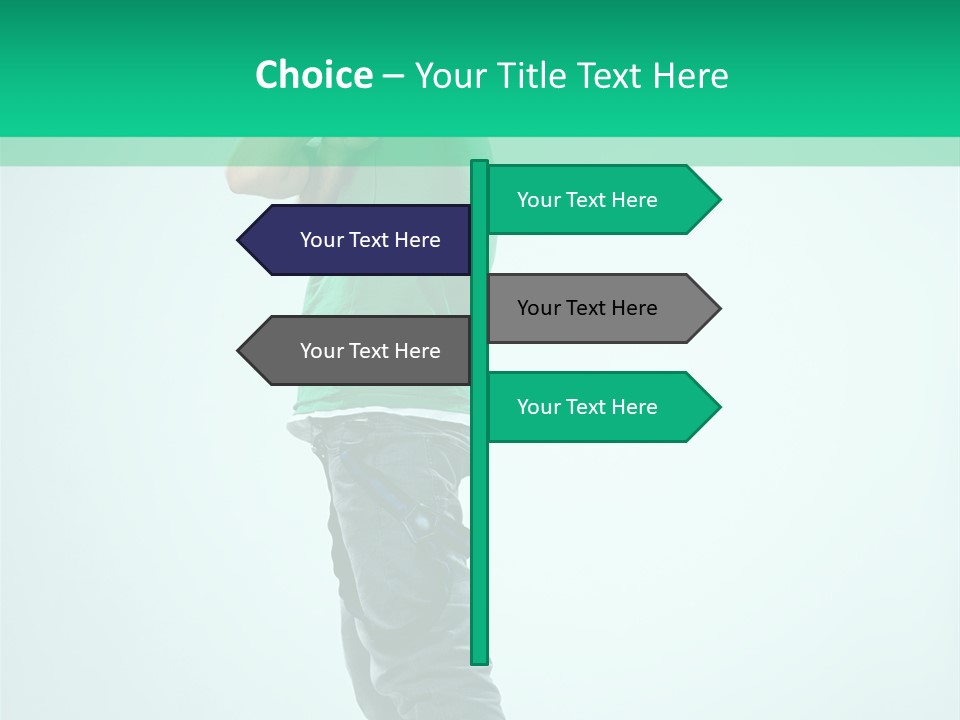 Fashion Posing Young PowerPoint Template