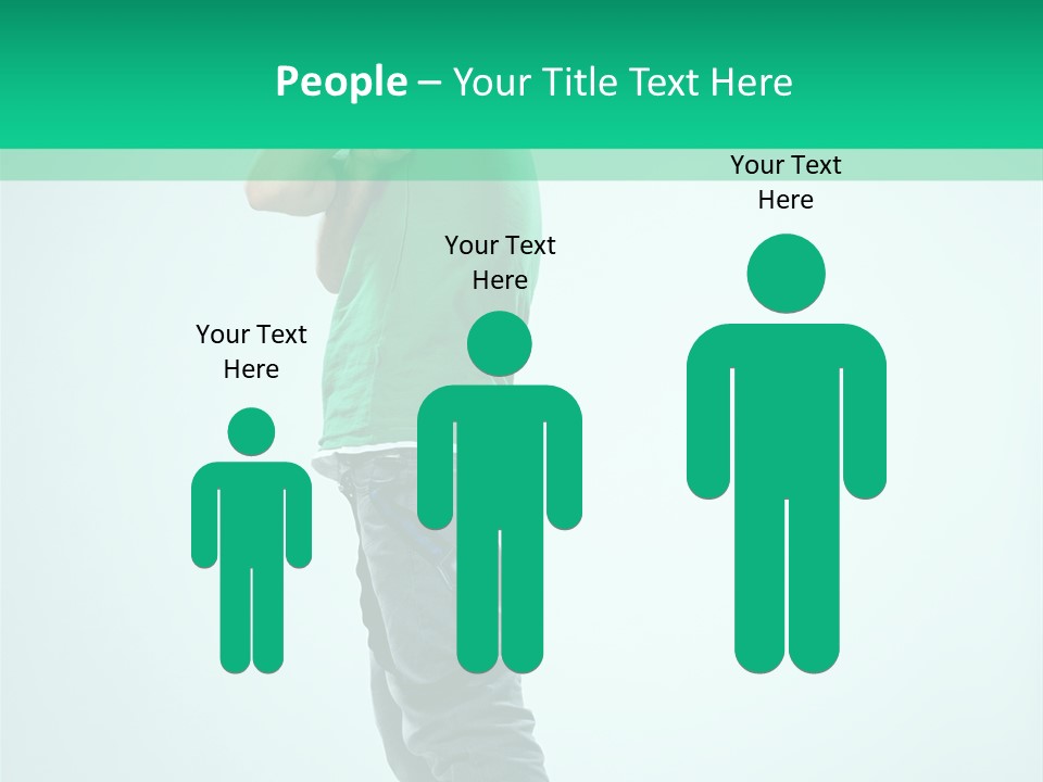 Fashion Posing Young PowerPoint Template