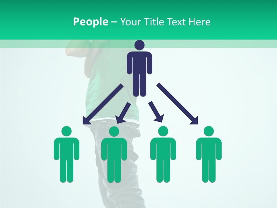 Fashion Posing Young PowerPoint Template