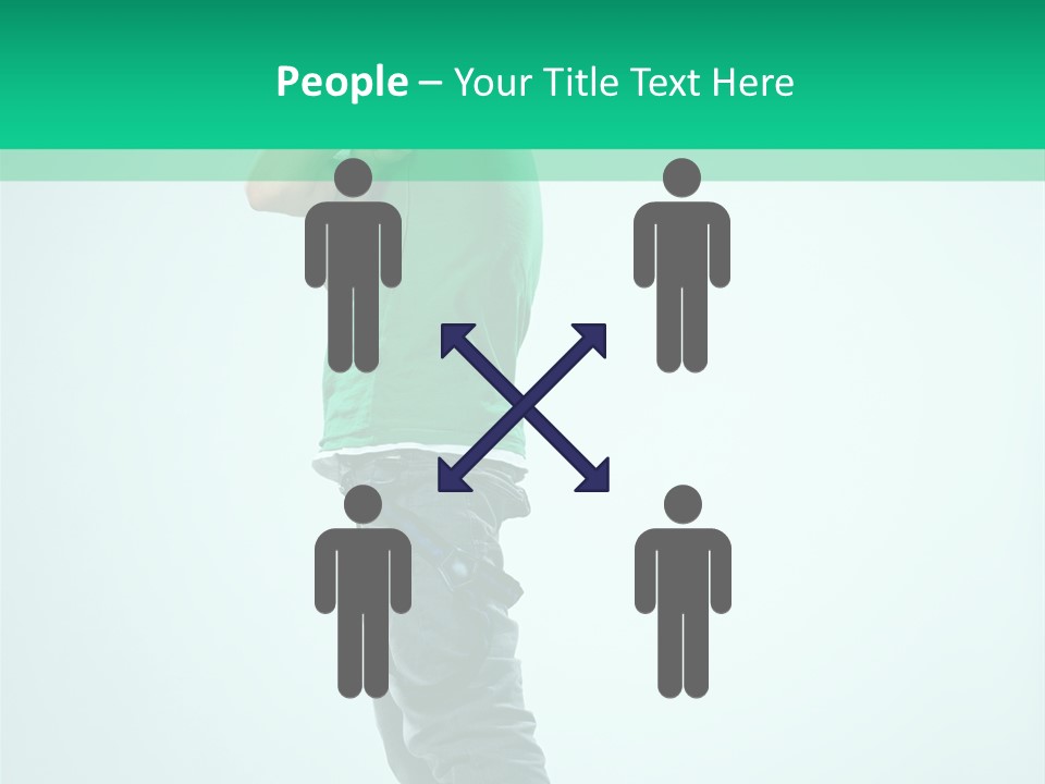 Fashion Posing Young PowerPoint Template