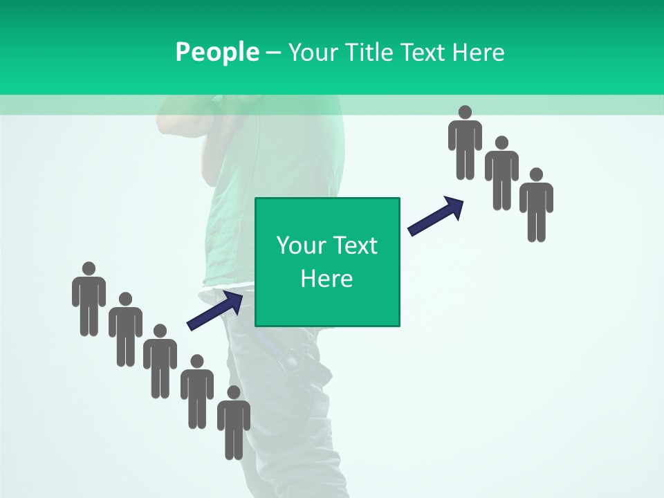 Fashion Posing Young PowerPoint Template