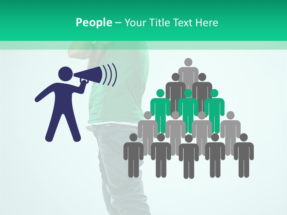 Fashion Posing Young PowerPoint Template