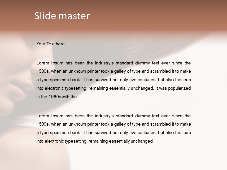 Beauty Healthy Elegance PowerPoint Template