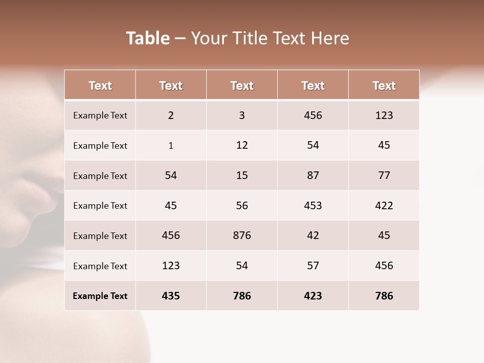 Beauty Healthy Elegance PowerPoint Template