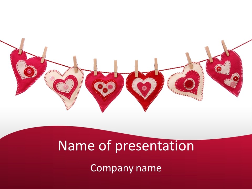Background Love Rope PowerPoint Template