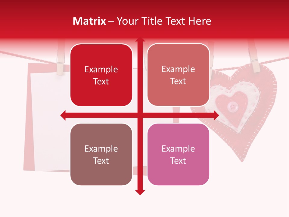 Love Clothespin Holiday PowerPoint Template