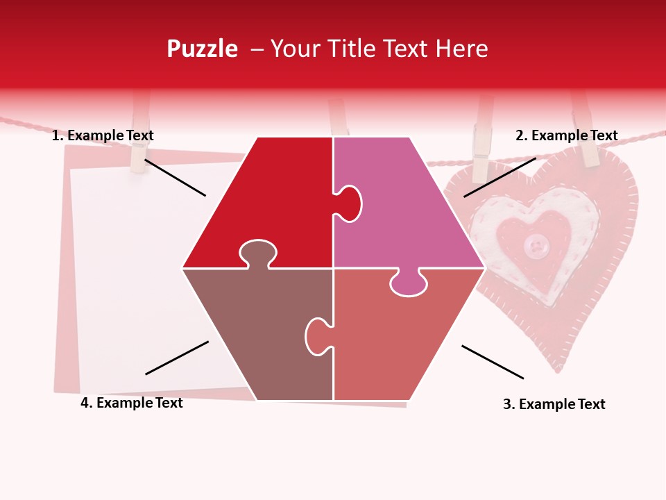 Love Clothespin Holiday PowerPoint Template