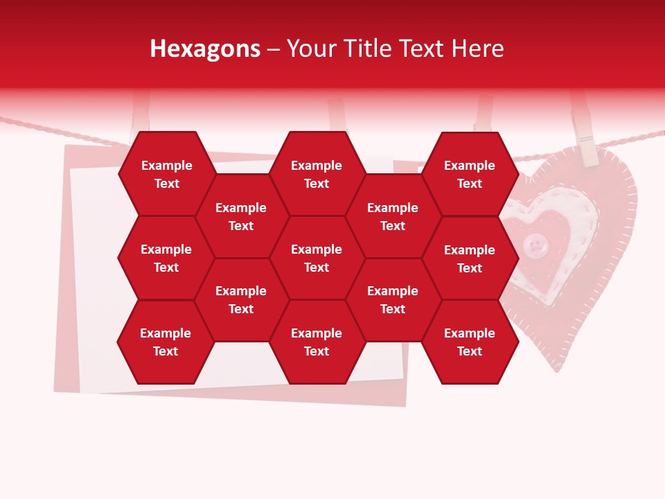 Love Clothespin Holiday PowerPoint Template