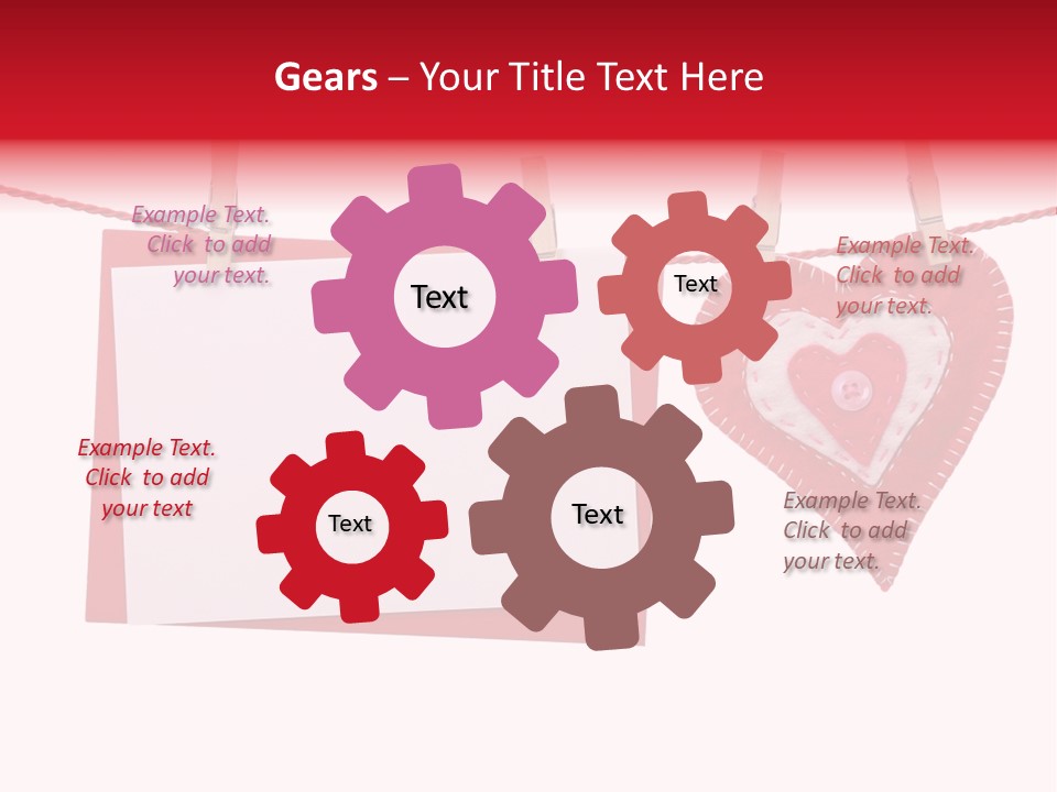 Love Clothespin Holiday PowerPoint Template