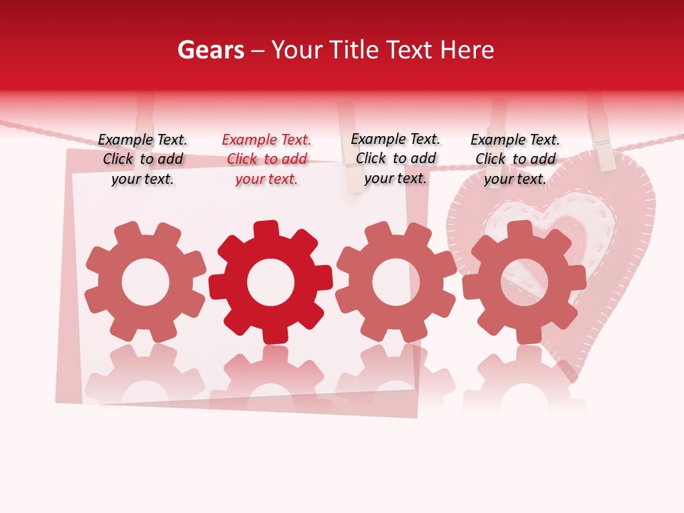 Love Clothespin Holiday PowerPoint Template