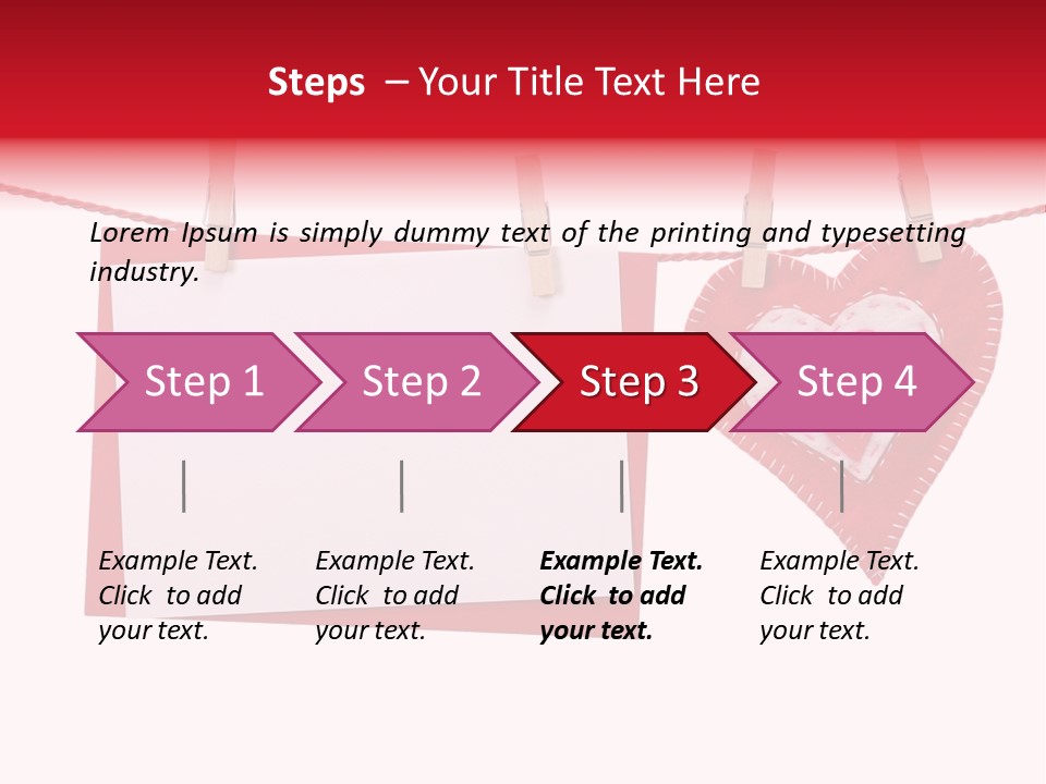 Love Clothespin Holiday PowerPoint Template