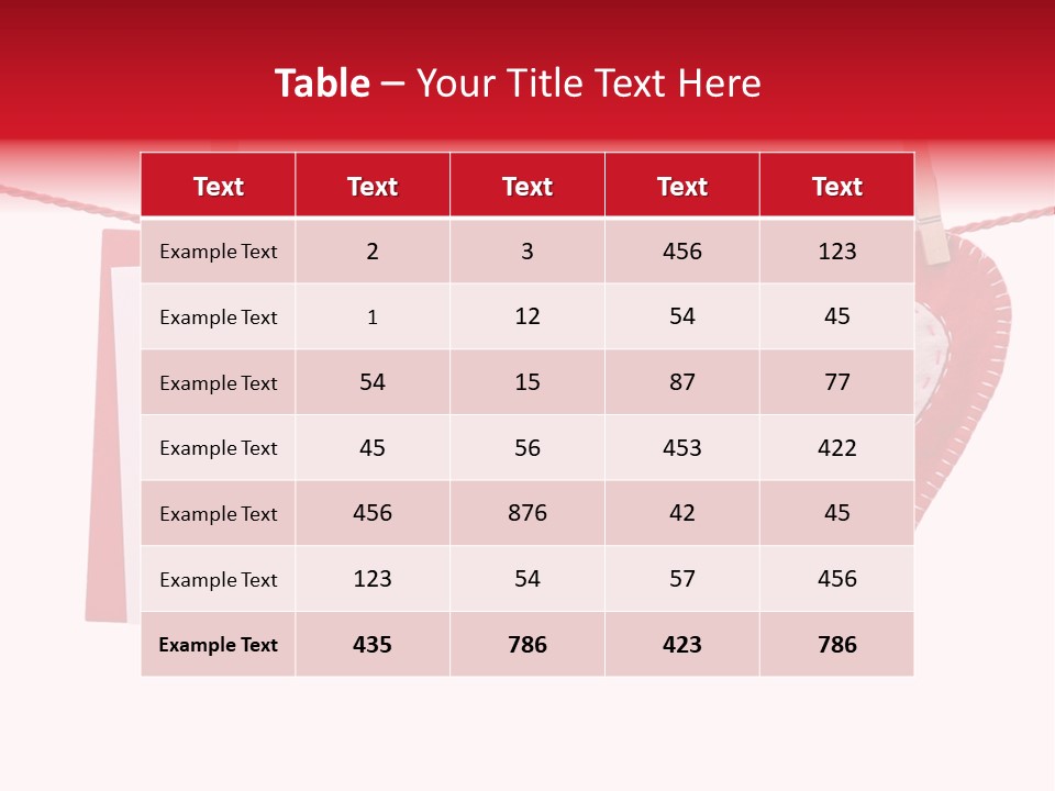 Love Clothespin Holiday PowerPoint Template