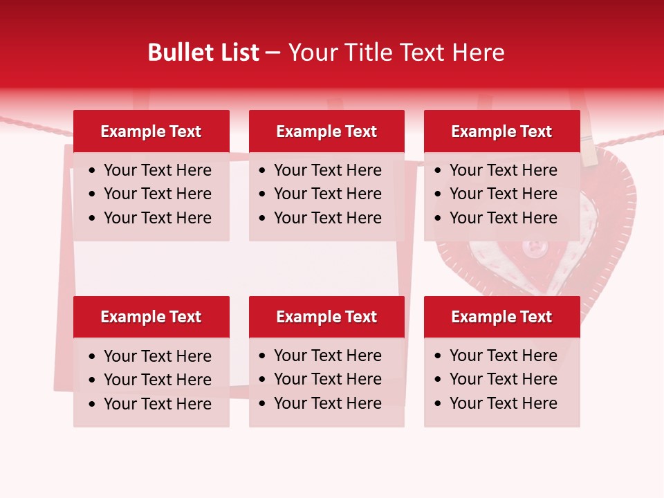 Love Clothespin Holiday PowerPoint Template