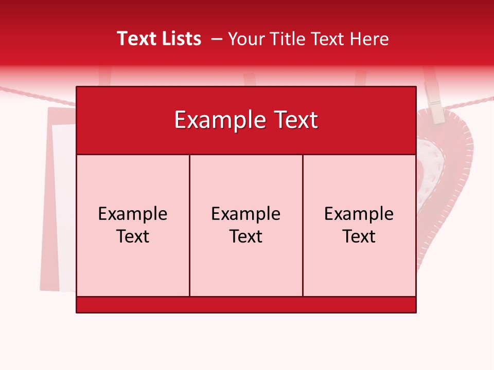 Love Clothespin Holiday PowerPoint Template