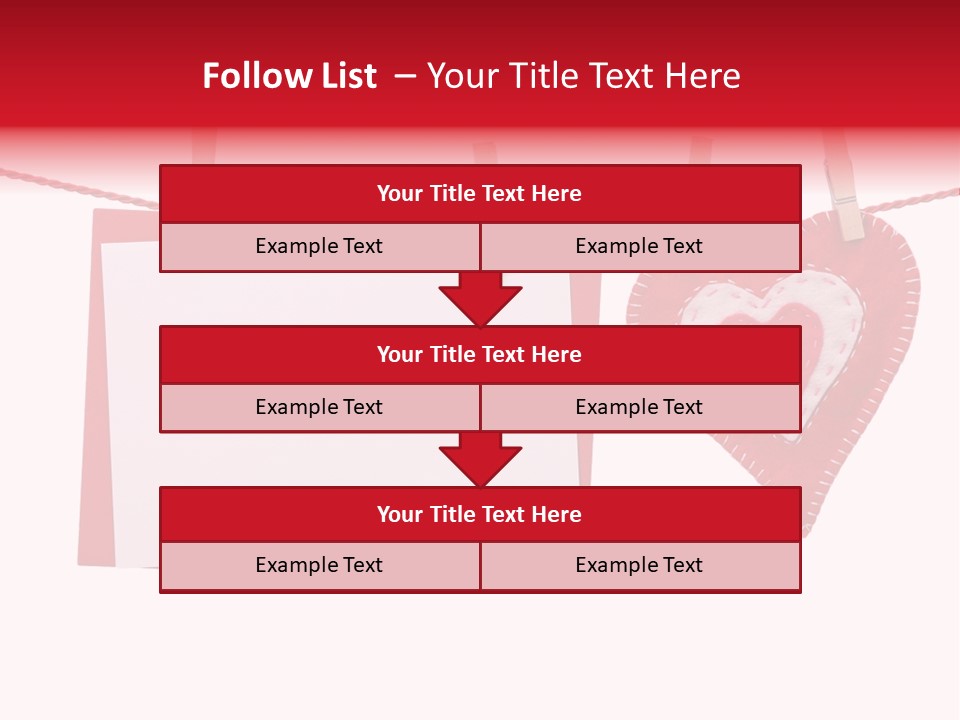 Love Clothespin Holiday PowerPoint Template