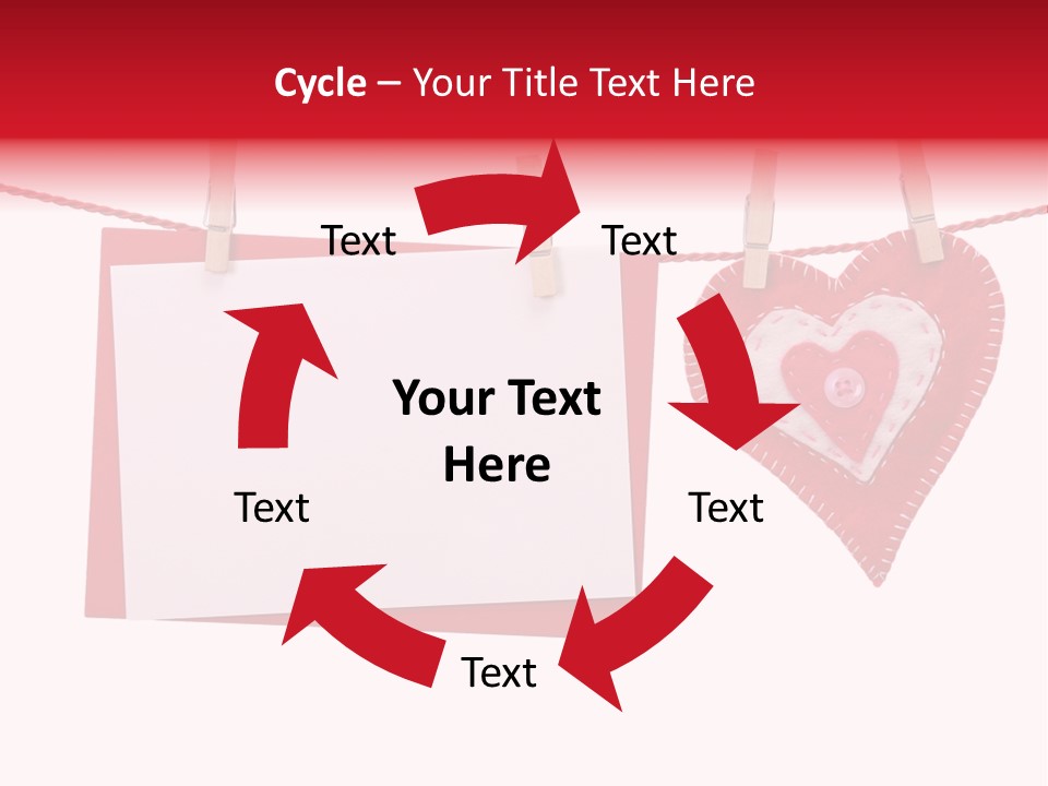 Love Clothespin Holiday PowerPoint Template