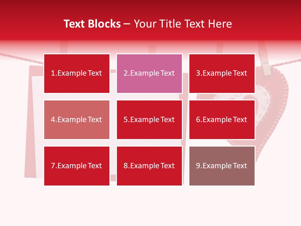 Love Clothespin Holiday PowerPoint Template