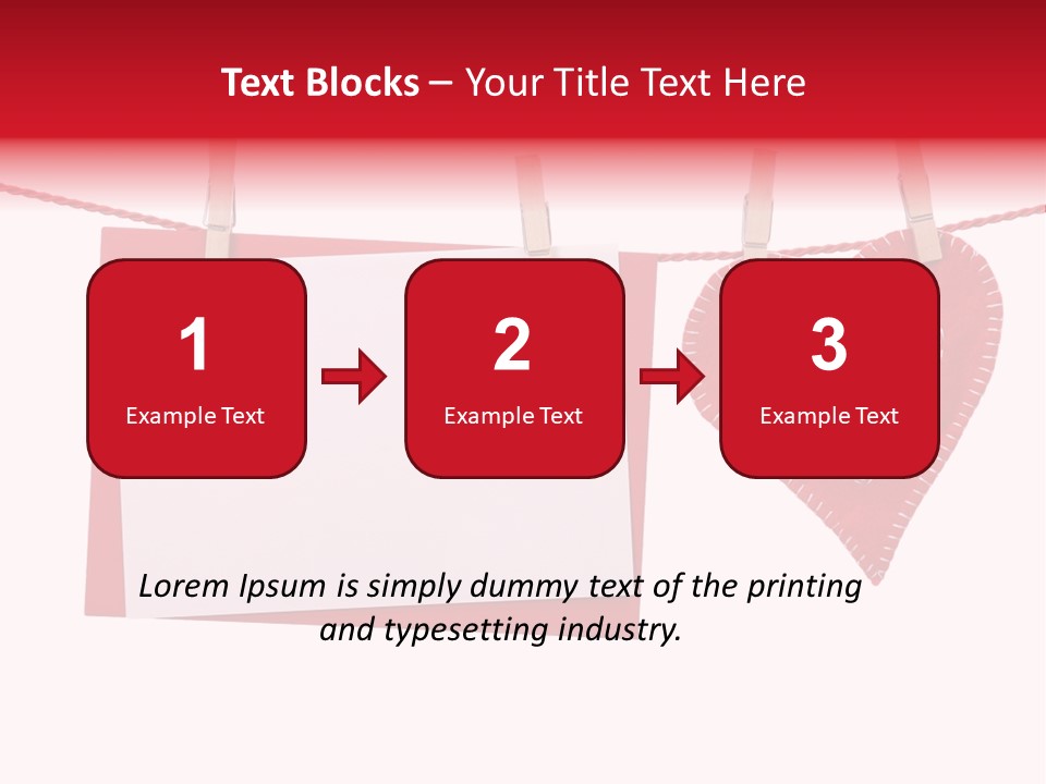 Love Clothespin Holiday PowerPoint Template
