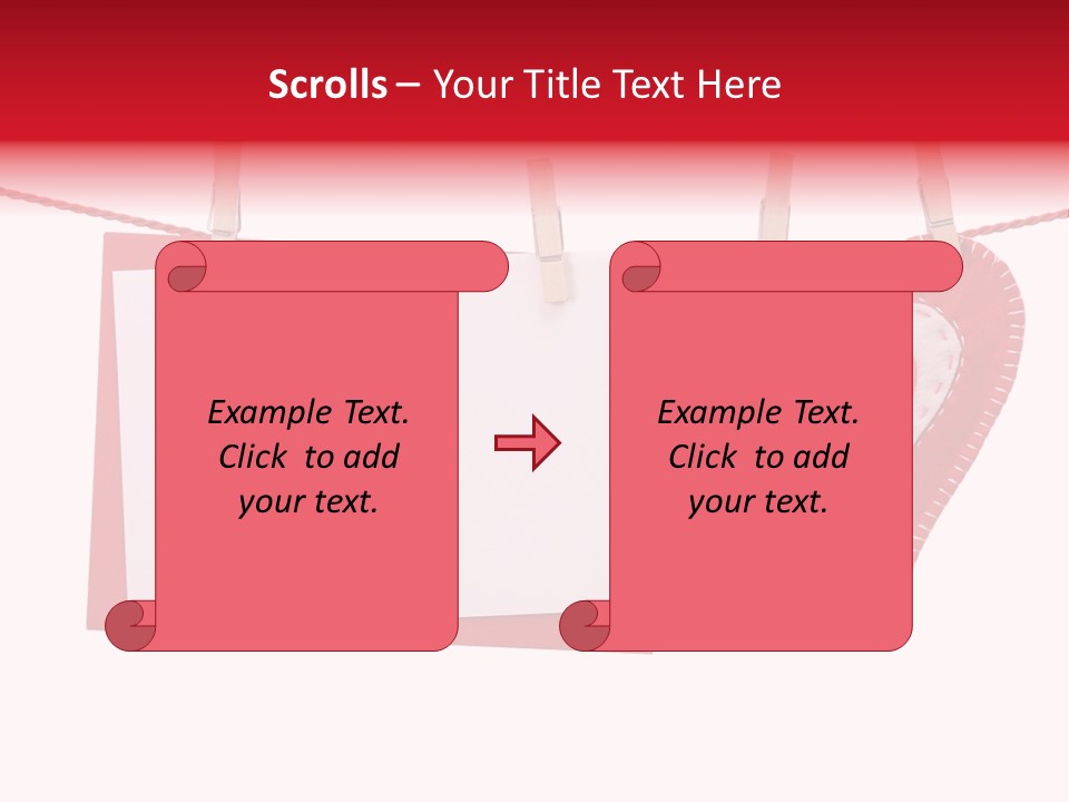 Love Clothespin Holiday PowerPoint Template
