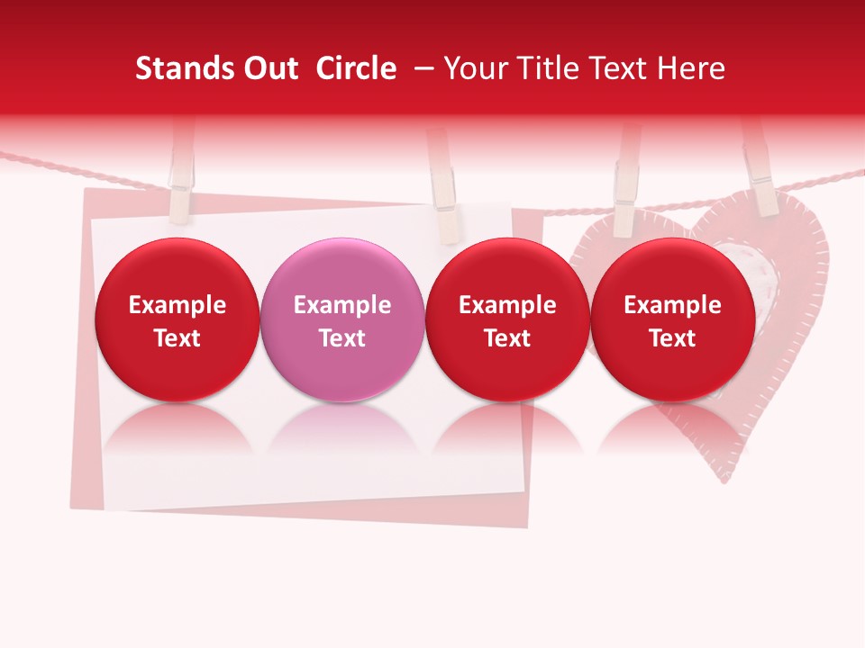 Love Clothespin Holiday PowerPoint Template