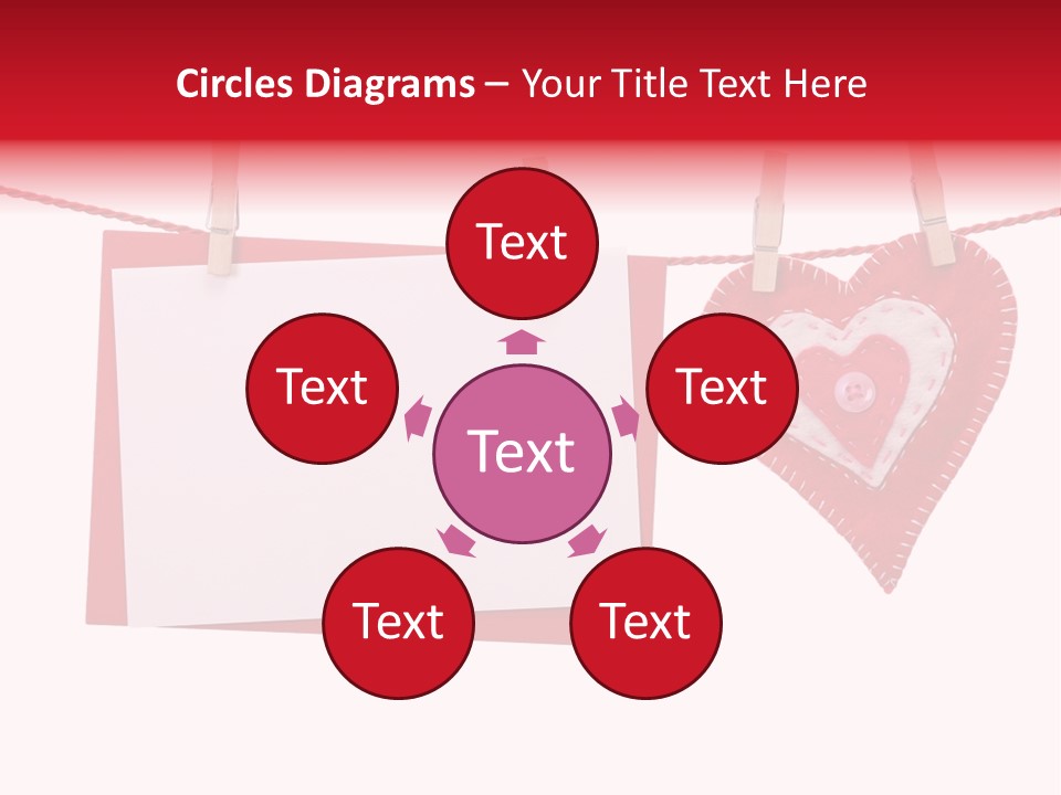 Love Clothespin Holiday PowerPoint Template