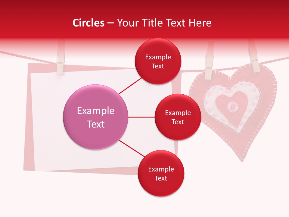 Love Clothespin Holiday PowerPoint Template