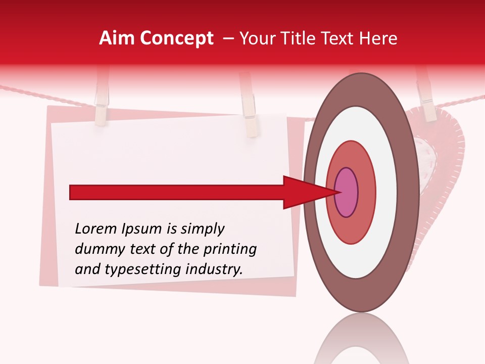 Love Clothespin Holiday PowerPoint Template