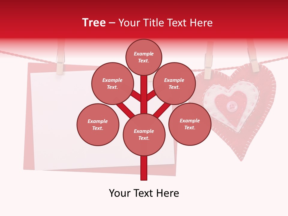 Love Clothespin Holiday PowerPoint Template