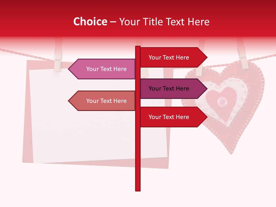 Love Clothespin Holiday PowerPoint Template
