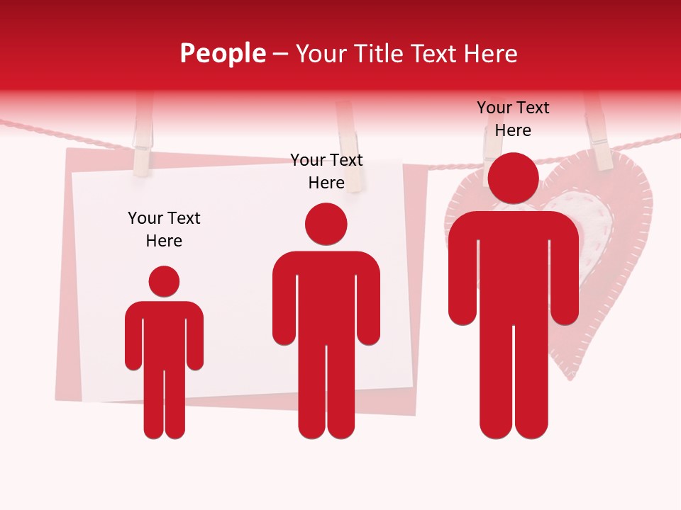 Love Clothespin Holiday PowerPoint Template