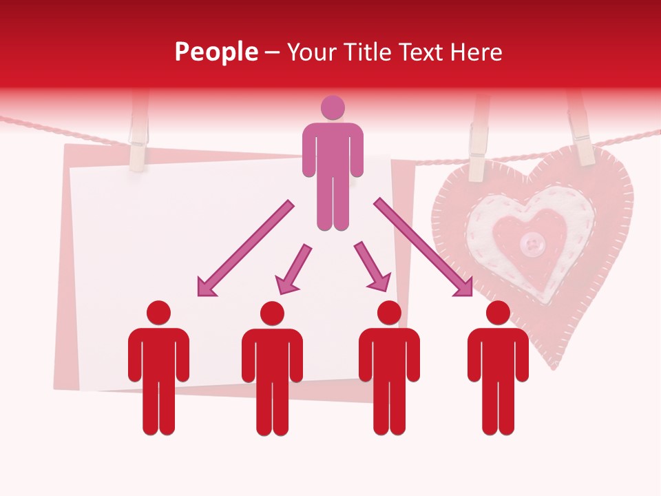 Love Clothespin Holiday PowerPoint Template